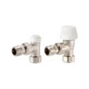 Honeywell Home VTL15-15A Traditional TRV & Lockshield Pack (Nickel Plated 15mm Angled) | © The EVOHOME Shop